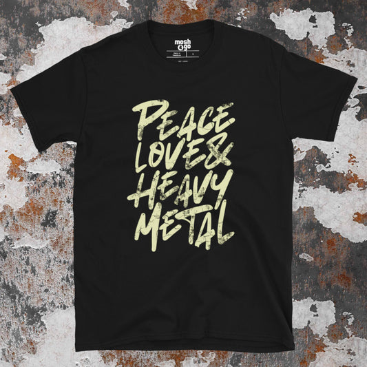 PEACE LOVE HEAVY METAL T-Shirt