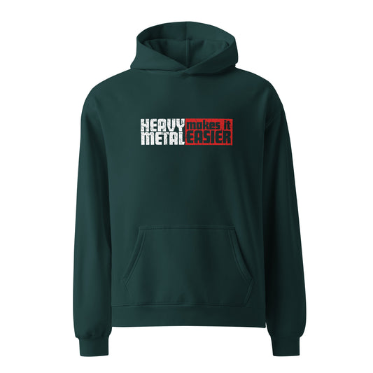 HEAVY METAL MAKES IT EASIER relaxed premium hoodie